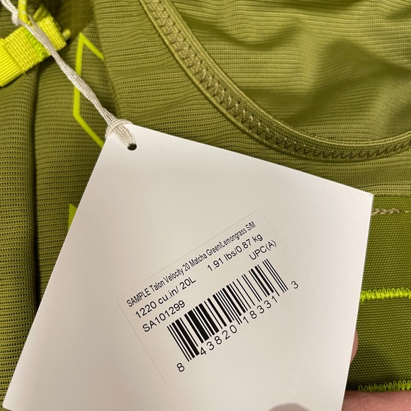 Osprey Talon Velocity 20 Liter Fastpack Matcha Green/Lemongrass S/M - Picture 3 of 3